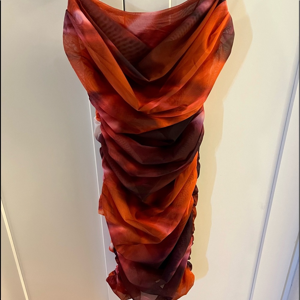 Oh Polly size 4 multi color mini dress